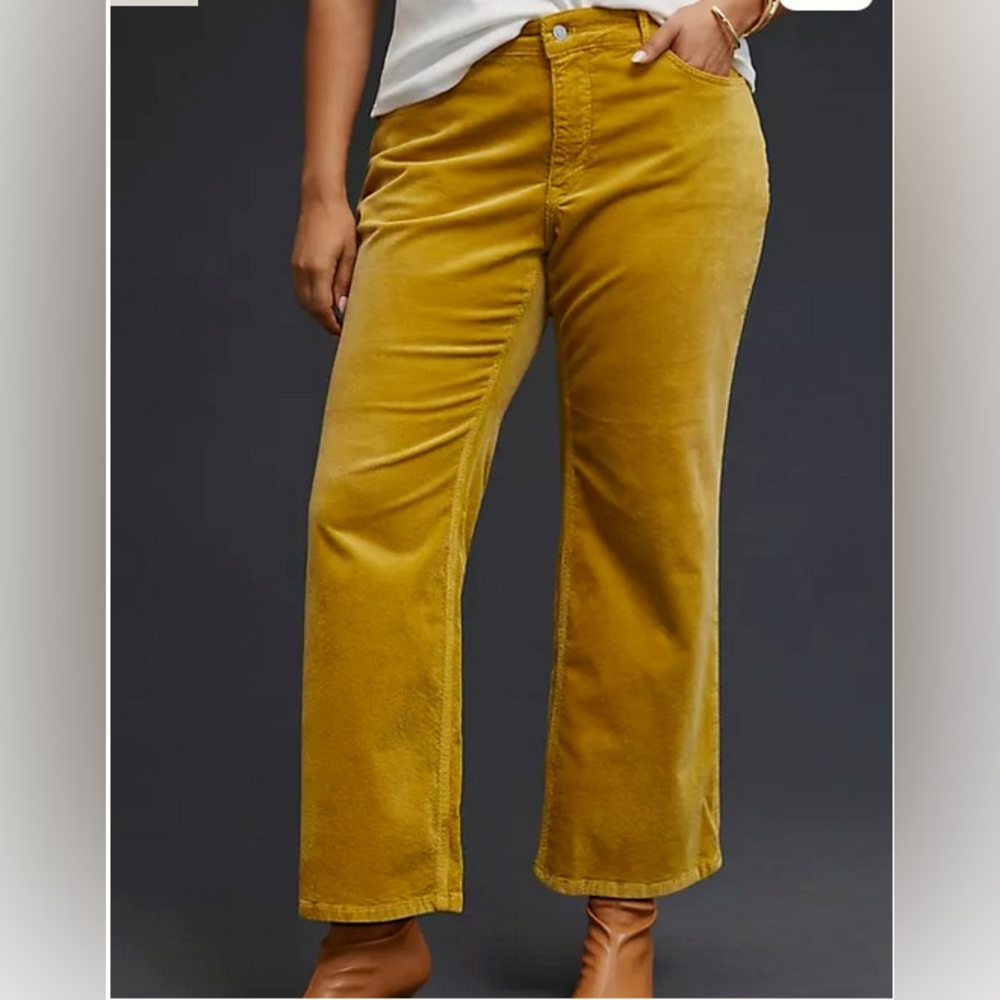 Pilcro The Yaya Mid-Rise Crop Flare Corduroy Jeans | Size 31 - Picture 2 of 8